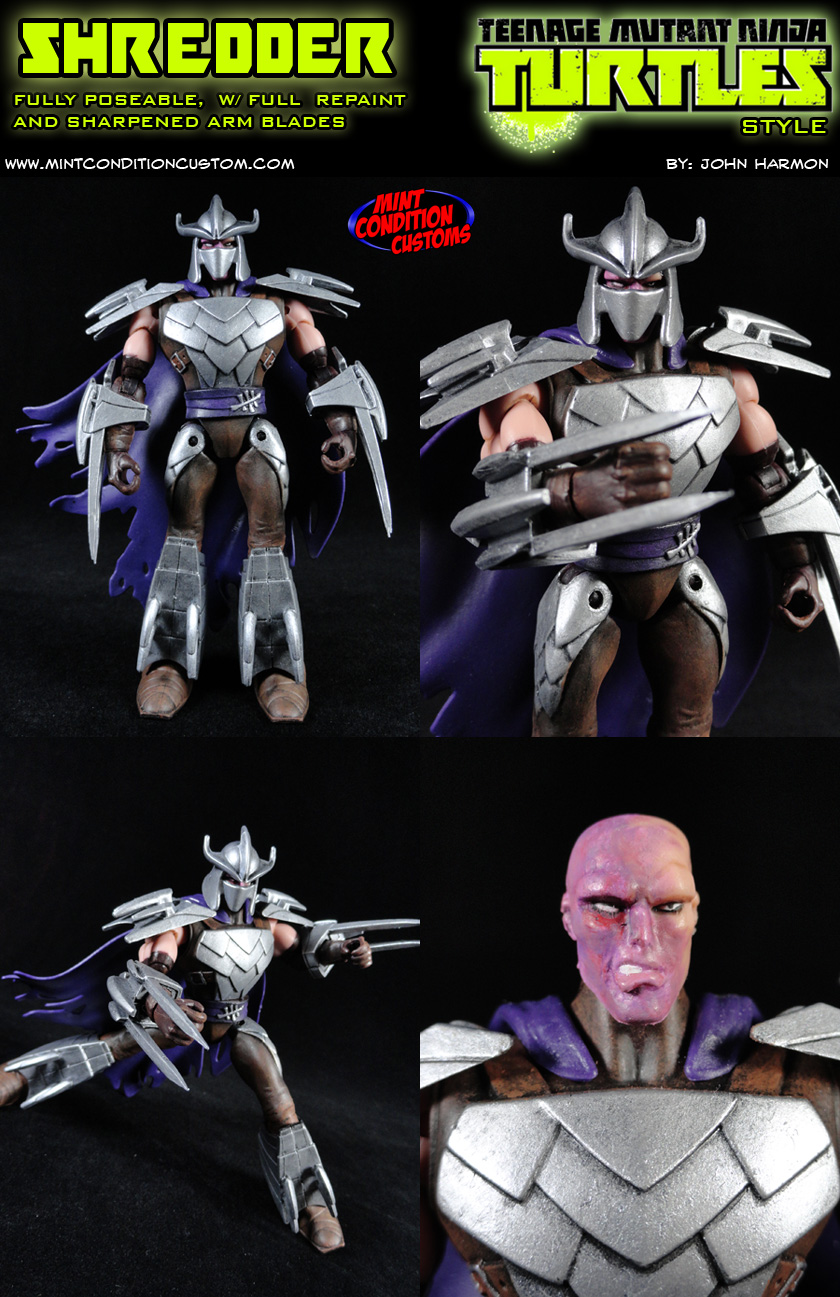 custom shredder action figure