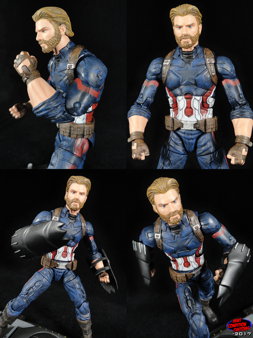 Avengers Infinity War Captain America Nomad Marvel Legends Custom Action Figure Mint Condition Customs